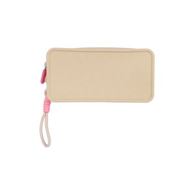 Bolsa De Viaje Con Correa Cube Sugar Silicona Beige 18x9 cm