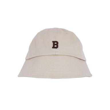 Sombrero De Copa Tipografía Bordada Textil Beige Unitalla Bucket