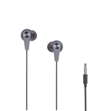 Audífonos De Cable 3.5 mm Grises 120 cm Manos Libres