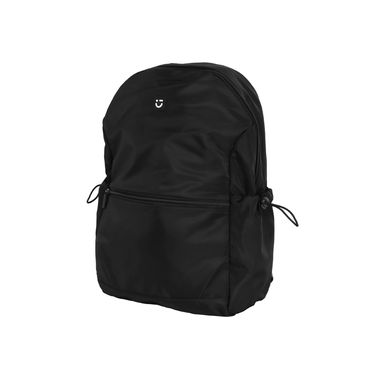 Mochila Casual Gran Capacidad Textil Negra 28x17x42 cm