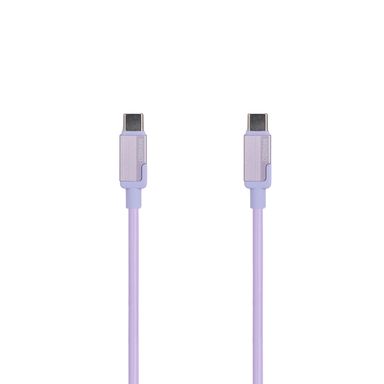 Cable De Carga Rápida Y Datos Tipo C Morado 100 cm 60 W