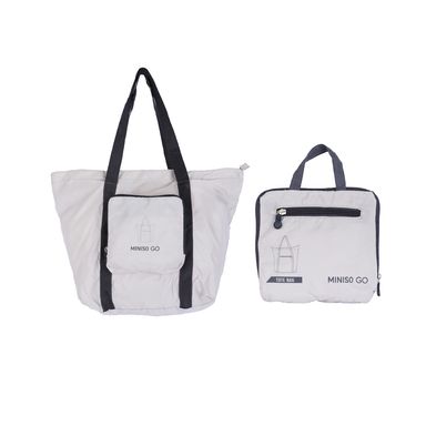 Bolsa De Viaje Plegable Textil Gris 40x34x16 cm