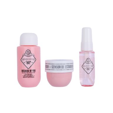Kit Cuidado De La Piel Because Of You 90 ml, 50 ml, 30 ml 3 Piezas