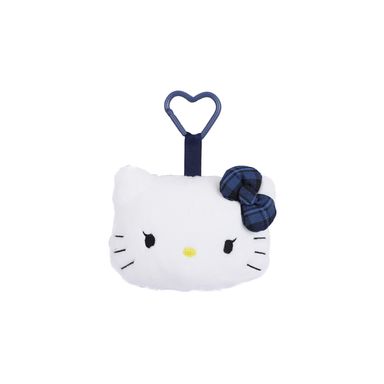 Llavero De Peluche Sanrio Cabeza Hello Kitty Felpa Blanco 17 cm Colgante Decorativo