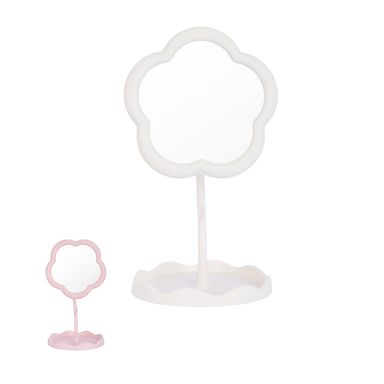 Espejo De Tocador Con Cuello Flexible Diseño Flor Sintético 16x24 cm Diseño Aleatorio