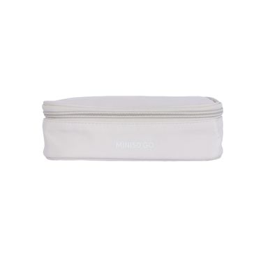 Neceser De Viaje Textil Beige 19x9x6 cm