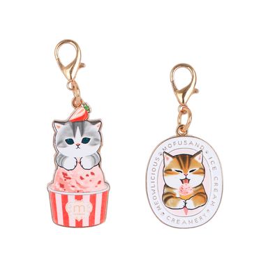 Set Llaveros Set A Mofusand Metálicos Multicolor 5.5 cm Colgantes 2 Piezas