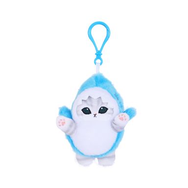 Llavero Disfraz De Tiburón Mofusand Felpa Azul 10 cm