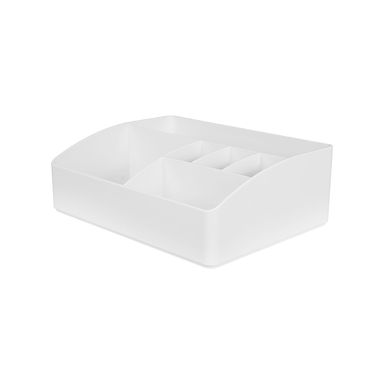 Organizador De Maquillaje Plástico Blanco 24.1x17.9x8.2 cm