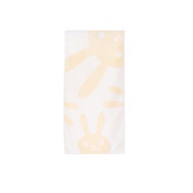 Toalla De Baño Infantil Conejito Microfibra Textil Amarilla 25x50 cm