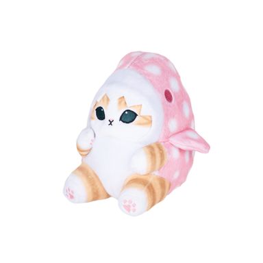 Peluche Gatito Mofusand Felpa Rosa Disfraz De Tiburón