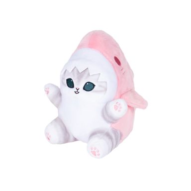 Peluche Mofusand Felpa Rosa Disfraz De Tiburón