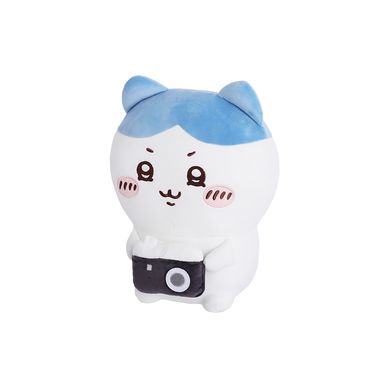 Peluche Chiikawa Hachiware Con Cámara Felpa Blanco